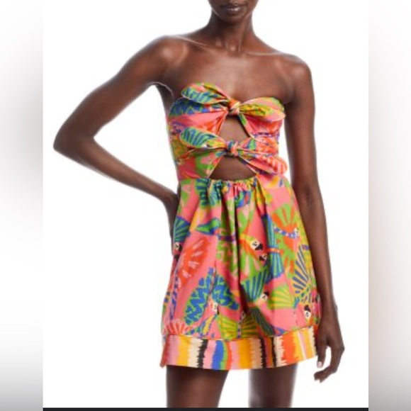 FARM Rio Tropical Strapless Dress - Picture 1 of 16